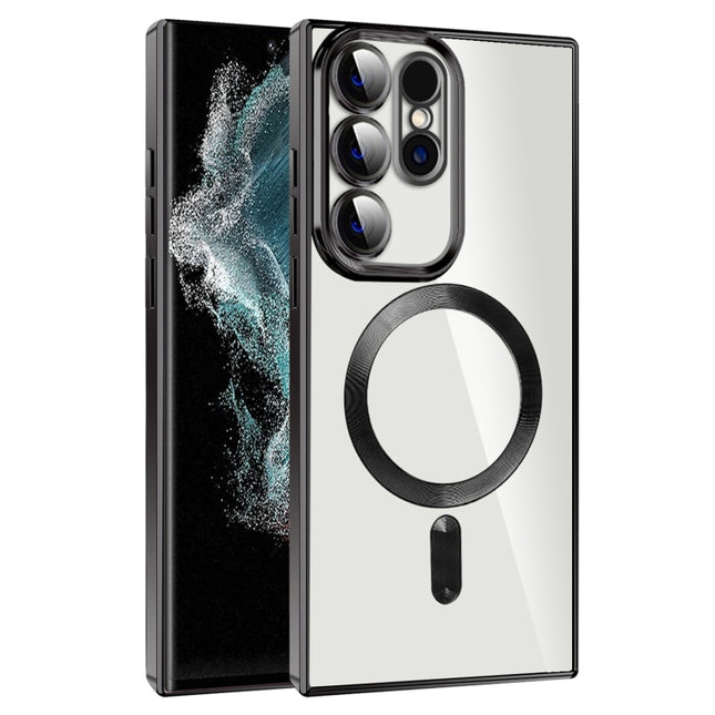 CD Texture Plating TPU MagSafe Phone Case with Lens Film, For Samsung Galaxy S20 FE, For Samsung Galaxy S22 Ultra 5G, For Samsung Galaxy S22+ 5G