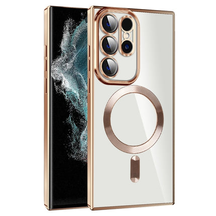 CD Texture Plating TPU MagSafe Phone Case with Lens Film, For Samsung Galaxy S20 FE, For Samsung Galaxy S22 Ultra 5G, For Samsung Galaxy S22+ 5G