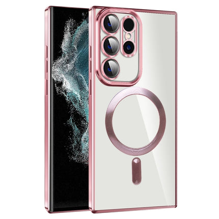 CD Texture Plating TPU MagSafe Phone Case with Lens Film, For Samsung Galaxy S20 FE, For Samsung Galaxy S22 Ultra 5G, For Samsung Galaxy S22+ 5G