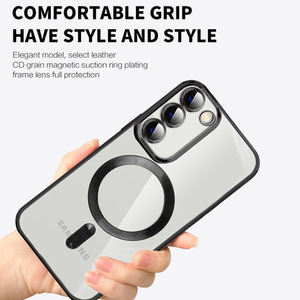 CD Texture Plating TPU MagSafe Phone Case with Lens Film, For Samsung Galaxy S20 Ultra