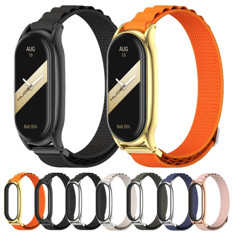 Mijobs Plus Case Nylon Breathable Watch Band, For Xiaomi Mi Band 8