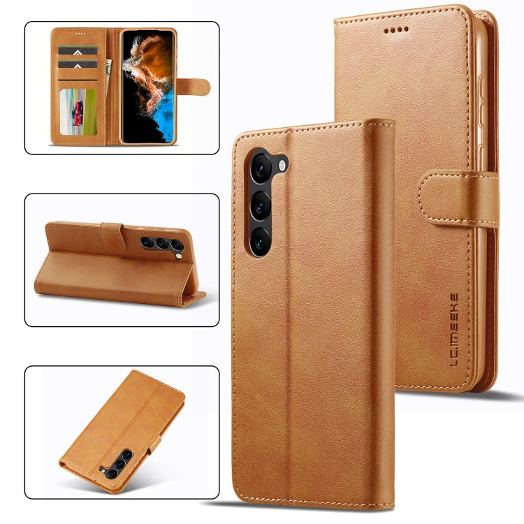 LC.IMEEKE Calf Texture Leather Phone Case, For Samsung Galaxy A35 5G, For Samsung Galaxy S24 Ultra 5G, For Samsung Galaxy S24+ 5G, For Samsung Galaxy S24 5G