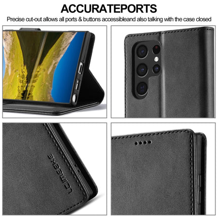 LC.IMEEKE Calf Texture Leather Phone Case, For Samsung Galaxy S24 Ultra 5G, For Samsung Galaxy S23 FE 5G, For Samsung Galaxy S24+ 5G, For Samsung Galaxy S24 5G