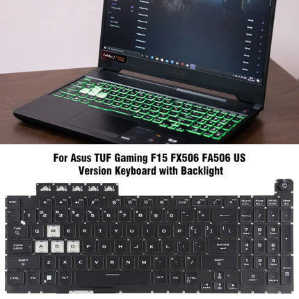 US Version Backlight Laptop Keyboard, For Asus TUF Gaming F15 FX506 FA506