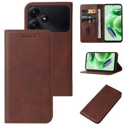 Magnetic Closure Leather Phone Case, For Xiaomi Poco M6 Pro 5G, For Xiaomi Redmi 12 5G, For Xiaomi Redmi Note 12R, For Xiaomi 13T / 13T Pro, For Xiaomi Redmi 12 4G, For Xiaomi Poco F5 Pro, For Xiaomi Redmi Note 12S