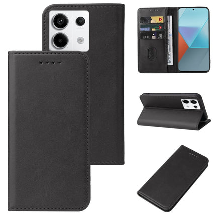 Magnetic Closure Leather Phone Case, For Xiaomi 14 Ultra, For Xiaomi Poco C65 / Redmi 13C, For Xiaomi 14 Pro, For Xiaomi 14, For Xiaomi Redmi Note 13 5G, For Xiaomi Redmi Note 13 Pro+, For Xiaomi Redmi Note 13 Pro 5G