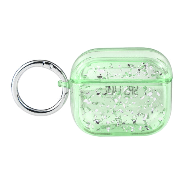Silver Foil Epoxy Bluetooth Earphone Protective Case, For AirPods Pro 2, For AirPods 3, For AirPods Pro