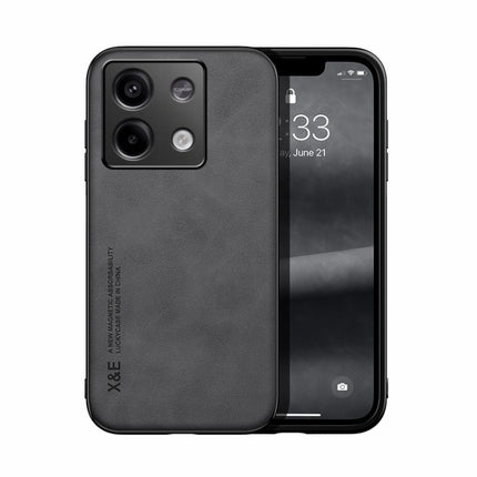 Skin Feel Magnetic Leather Back Phone Case, For Xiaomi 14 Pro, For Xiaomi 14, For Xiaomi Redmi Note 13 5G, For Xiaomi Redmi Note 13 Pro+ 5G, For Xiaomi Redmi Note 13 Pro 5G, For Xiaomi Redmi K60 Ultra