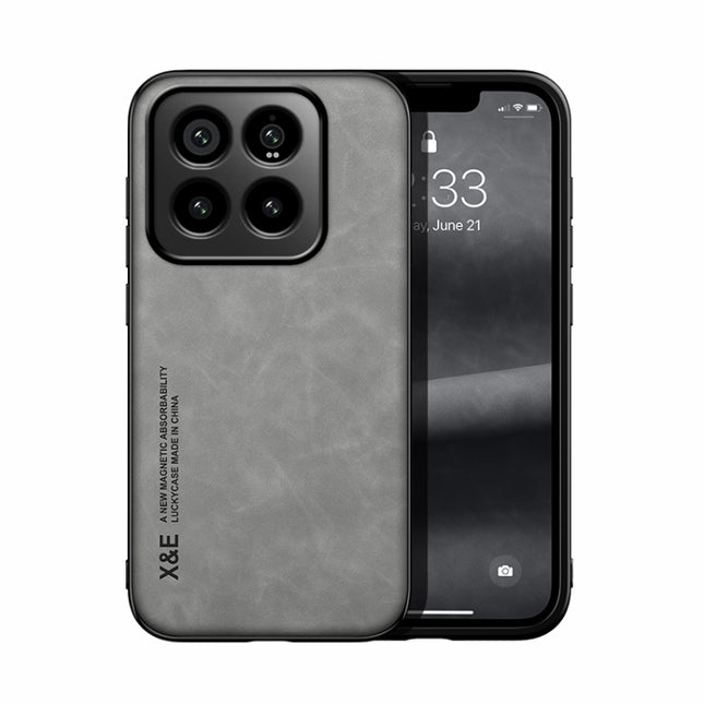 Skin Feel Magnetic Leather Back Phone Case, For Xiaomi 14 Pro, For Xiaomi 14, For Xiaomi Redmi Note 13 5G, For Xiaomi Redmi Note 13 Pro+ 5G, For Xiaomi Redmi Note 13 Pro 5G, For Xiaomi Redmi K60 Ultra