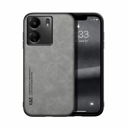 Skin Feel Magnetic Leather Back Phone Case, For Xiaomi Redmi Turbo 3, For Xiaomi Redmi Note 13 Pro 4G, For Xiaomi Redmi Note 13 4G, For Xiaomi Redmi 13C, For Xiaomi Redmi K70E, For Xiaomi 14 Ultra