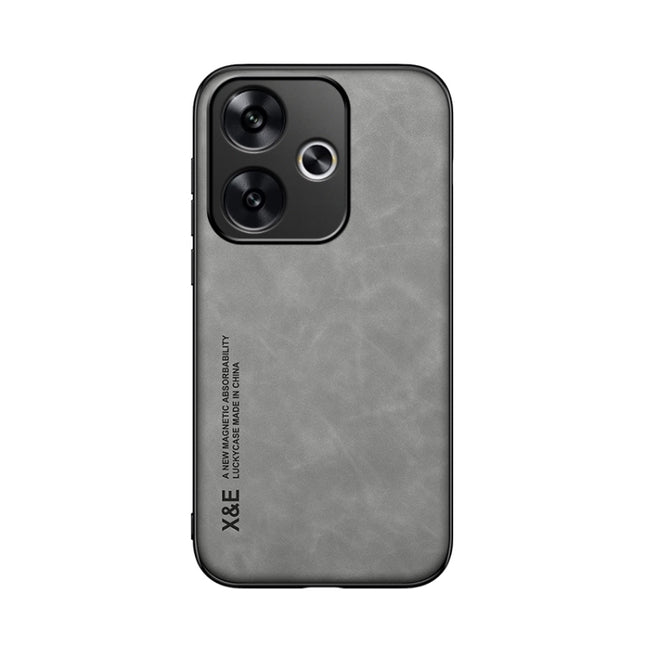 Skin Feel Magnetic Leather Back Phone Case, For Xiaomi Redmi Turbo 3, For Xiaomi Redmi Note 13 Pro 4G, For Xiaomi Redmi Note 13 4G, For Xiaomi Redmi 13C, For Xiaomi Redmi K70E, For Xiaomi 14 Ultra