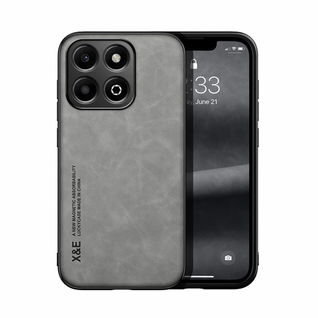Skin Feel Magnetic Leather Back Phone Case, For Honor X6b, For Honor 200, For Honor 200 Pro, For Honor 200 Lite Global, For Honor Magic6 Pro, For Honor Magic6