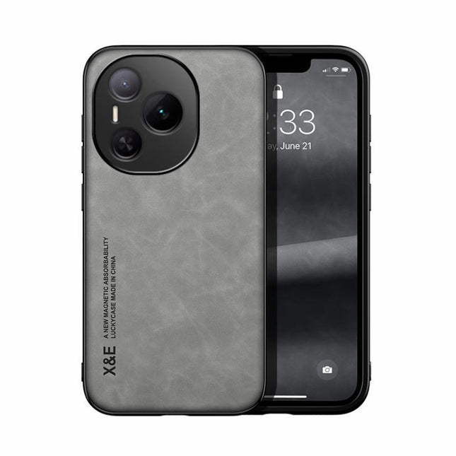 Skin Feel Magnetic Leather Back Phone Case, For Honor X6c 4G, For Honor X70i, For Honor GT Pro, For Honor 400 Pro Global 160.8mm, For Honor Power, For Honor 400 Lite Global