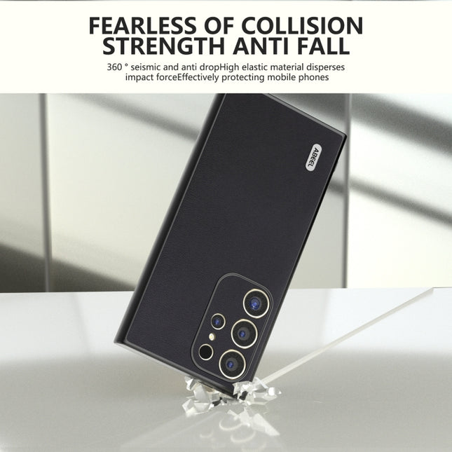 ABEEL Arashi Texture PU Phone Case, For Samsung Galaxy S24 Ultra 5G, For Samsung Galaxy S24+ 5G, For Samsung Galaxy S24 5G, For Samsung Galaxy A05