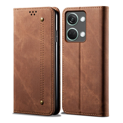 Denim Texture Flip Leather Phone Case, For OnePlus Ace 2V / Nord 3