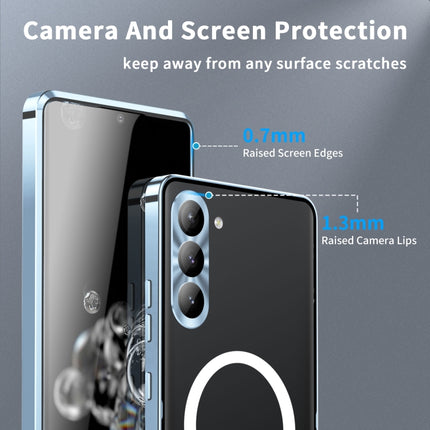 MagSafe Magnetic Frosted Metal Phone Case, For Samsung Galaxy S24 5G, For Samsung Galaxy S23 FE 5G