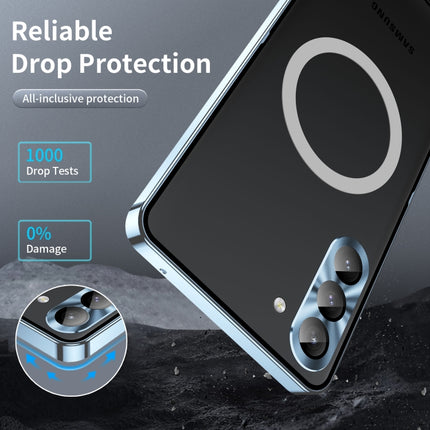 MagSafe Magnetic Frosted Metal Phone Case, For Samsung Galaxy S24 5G, For Samsung Galaxy S23 FE 5G