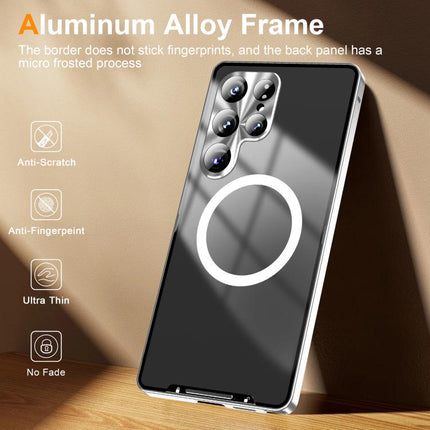 MagSafe Magnetic Frosted Metal Phone Case, For Samsung Galaxy S26 Ultra 5G, For Samsung Galaxy S25 5G, For Samsung Galaxy S25+ 5G, For Samsung Galaxy S25 Ultra 5G, For Samsung Galaxy S24 FE 5G, For Samsung Galaxy S24 Ultra 5G, For Samsung Galaxy S24+ 5G