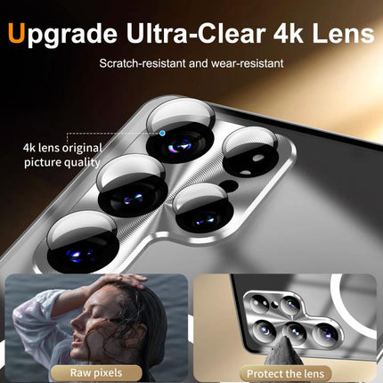 MagSafe Magnetic Frosted Metal Phone Case, For Samsung Galaxy S26 Ultra 5G, For Samsung Galaxy S25 5G, For Samsung Galaxy S25+ 5G, For Samsung Galaxy S25 Ultra 5G, For Samsung Galaxy S24 FE 5G, For Samsung Galaxy S24 Ultra 5G, For Samsung Galaxy S24+ 5G