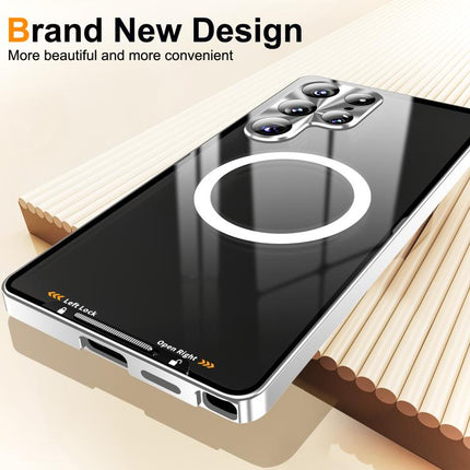 MagSafe Magnetic Frosted Metal Phone Case, For Samsung Galaxy S26 Ultra 5G, For Samsung Galaxy S25 5G, For Samsung Galaxy S25+ 5G, For Samsung Galaxy S25 Ultra 5G, For Samsung Galaxy S24 FE 5G, For Samsung Galaxy S24 Ultra 5G, For Samsung Galaxy S24+ 5G