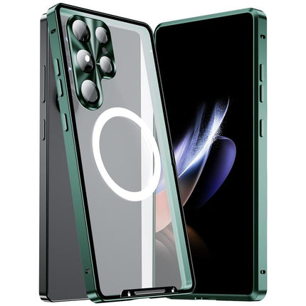 MagSafe Magnetic Frosted Metal Phone Case, For Samsung Galaxy S26 Ultra 5G, For Samsung Galaxy S25 5G, For Samsung Galaxy S25+ 5G, For Samsung Galaxy S25 Ultra 5G, For Samsung Galaxy S24 FE 5G, For Samsung Galaxy S24 Ultra 5G, For Samsung Galaxy S24+ 5G