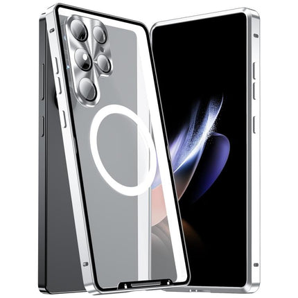 MagSafe Magnetic Frosted Metal Phone Case, For Samsung Galaxy S26 Ultra 5G, For Samsung Galaxy S25 5G, For Samsung Galaxy S25+ 5G, For Samsung Galaxy S25 Ultra 5G, For Samsung Galaxy S24 FE 5G, For Samsung Galaxy S24 Ultra 5G, For Samsung Galaxy S24+ 5G