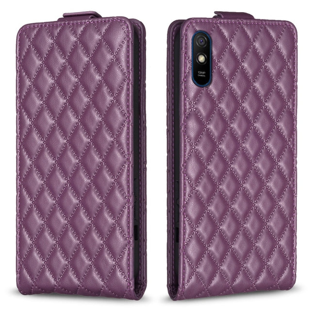 Diamond Lattice Vertical Flip Leather Phone Case, For Xiaomi Redmi 9A, For Xiaomi Redmi 9, For Xiaomi Redmi 9C, For Redmi Note 9 / 10X 4G