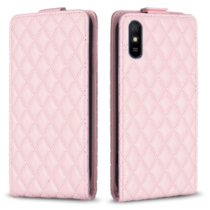 Diamond Lattice Vertical Flip Leather Phone Case, For Xiaomi Redmi 9A, For Xiaomi Redmi 9, For Xiaomi Redmi 9C, For Redmi Note 9 / 10X 4G