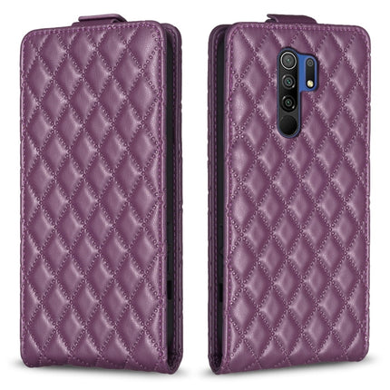 Diamond Lattice Vertical Flip Leather Phone Case, For Xiaomi Redmi 9A, For Xiaomi Redmi 9, For Xiaomi Redmi 9C, For Redmi Note 9 / 10X 4G