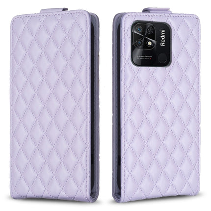 Diamond Lattice Vertical Flip Leather Phone Case, For Xiaomi Redmi 10 5G / Note 11E, For Xiaomi Redmi 10C, For Redmi 10 2022 / Note 11 4G, For Redmi K40 / K40 Pro
