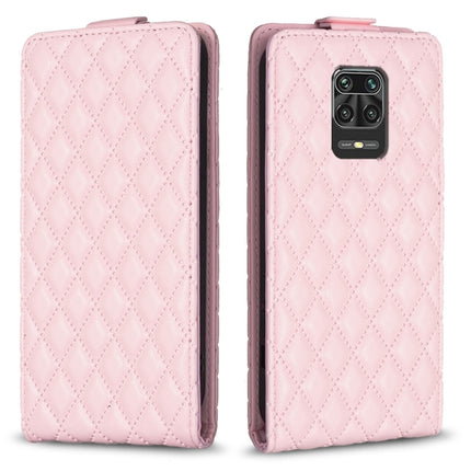 Diamond Lattice Vertical Flip Leather Phone Case, For Redmi Note 9 Pro / 9 Pro Max