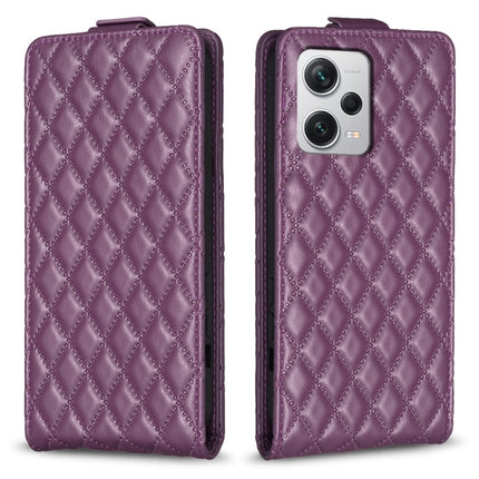 Diamond Lattice Vertical Flip Leather Phone Case, For Redmi A1 / A1+ / A2, For Xiaomi Poco C55 / Redmi 12C, For Redmi Note 12 Pro+ Global, For Redmi Note 12 Pro Global