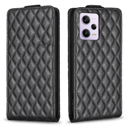 Diamond Lattice Vertical Flip Leather Phone Case, For Redmi A1 / A1+ / A2, For Xiaomi Poco C55 / Redmi 12C, For Redmi Note 12 Pro+ Global, For Redmi Note 12 Pro Global