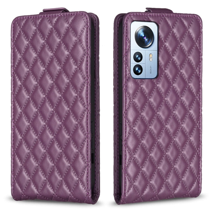 Diamond Lattice Vertical Flip Leather Phone Case, For Xiaomi 12 Pro, For Xiaomi 12, For Xiaomi Mi 11T / 11T Pro, For Redmi Note 10 5G /Note 10T 5G