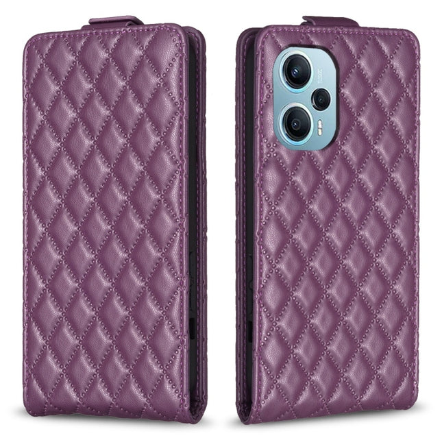 Diamond Lattice Vertical Flip Leather Phone Case, For Redmi Note 12 Turbo, For Redmi Note 12S / 11 Global, For Redmi Note 12 4G Global, For Xiaomi Civi 3 5G