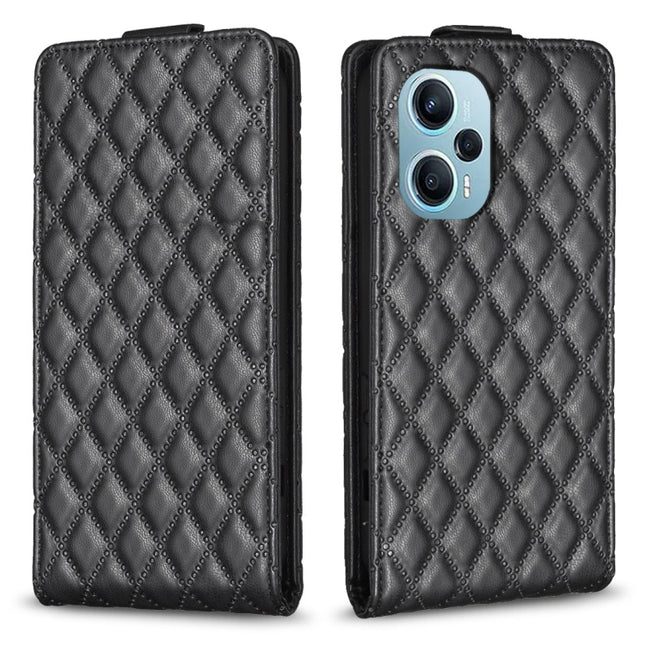 Diamond Lattice Vertical Flip Leather Phone Case, For Redmi Note 12 Turbo, For Redmi Note 12S / 11 Global, For Redmi Note 12 4G Global, For Xiaomi Civi 3 5G