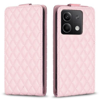 Diamond Lattice Vertical Flip Leather Phone Case, For Xiaomi Redmi Note 13 Pro 4G Global, For Xiaomi Poco M6 Pro 4G, For Xiaomi Redmi Note 13 4G Global, For Xiaomi Redmi Note 13