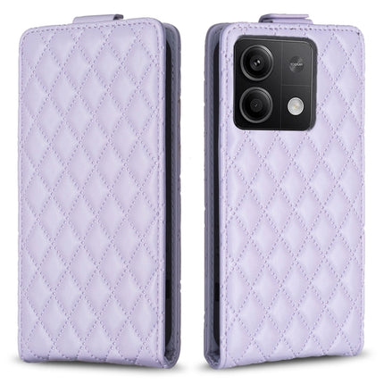 Diamond Lattice Vertical Flip Leather Phone Case, For Xiaomi Redmi Note 13 Pro 4G Global, For Xiaomi Poco M6 Pro 4G, For Xiaomi Redmi Note 13 4G Global, For Xiaomi Redmi Note 13