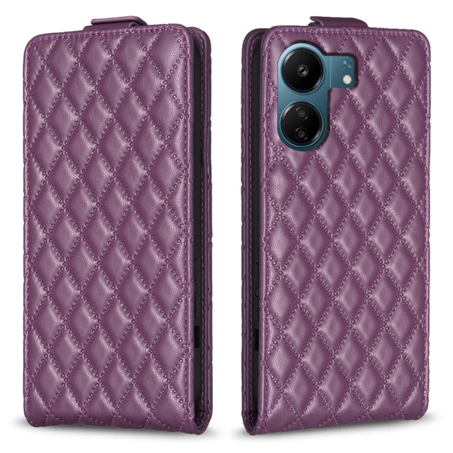 Diamond Lattice Vertical Flip Leather Phone Case, For Xiaomi Redmi 13C, For Xiaomi Redmi Note 13 Pro+ 5G, For Xiaomi Redmi Note 13 Pro 5G, For Xiaomi Redmi 12