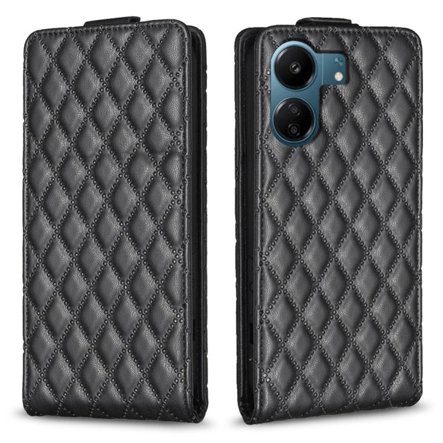 Diamond Lattice Vertical Flip Leather Phone Case, For Xiaomi Redmi 13C, For Xiaomi Redmi Note 13 Pro+ 5G, For Xiaomi Redmi Note 13 Pro 5G, For Xiaomi Redmi 12