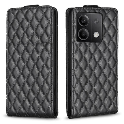 Diamond Lattice Vertical Flip Leather Phone Case, For Xiaomi Redmi Note 13 Pro 4G Global, For Xiaomi Poco M6 Pro 4G, For Xiaomi Redmi Note 13 4G Global, For Xiaomi Redmi Note 13