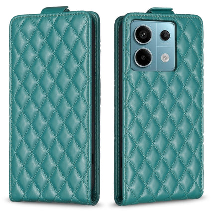 Diamond Lattice Vertical Flip Leather Phone Case, For Xiaomi Redmi Note 13 Pro 4G Global, For Xiaomi Poco M6 Pro 4G, For Xiaomi Redmi Note 13 4G Global, For Xiaomi Redmi Note 13