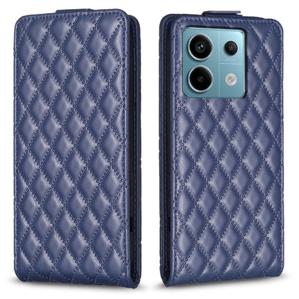 Diamond Lattice Vertical Flip Leather Phone Case, For Xiaomi Redmi Note 13 Pro 4G Global, For Xiaomi Poco M6 Pro 4G, For Xiaomi Redmi Note 13 4G Global, For Xiaomi Redmi Note 13