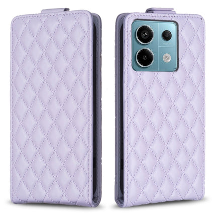 Diamond Lattice Vertical Flip Leather Phone Case, For Xiaomi Redmi Note 13 Pro 4G Global, For Xiaomi Poco M6 Pro 4G, For Xiaomi Redmi Note 13 4G Global, For Xiaomi Redmi Note 13