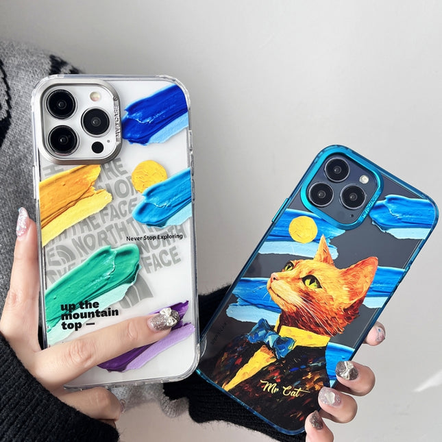 Oil Painting Pattern PC Phone Case, For iPhone 14, For iPhone 14 Pro, For iPhone 14 Pro Max, For iPhone 13 Pro Max, For iPhone 13 Pro, For iPhone 13, For iPhone 12, For iPhone 12 Pro Max, For iPhone 12 Pro, For iPhone 11