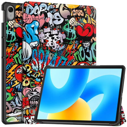 Custer Painted 3-Fold Holder Smart Leather Tablet Case, For Huawei MatePad 11.5 2023
