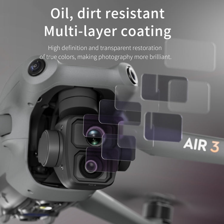 Filtro de lente para dron STARTRC, para DJI Air 3 UV, para DJI Air 3 4 en 1 ND8/16/32/64, para DJI Air 3 Star, para DJI Air 3 NIGHT, para DJI Air 3 6 en 1 ND8/16/32/64 UV CPL, para DJI Air 3 CPL