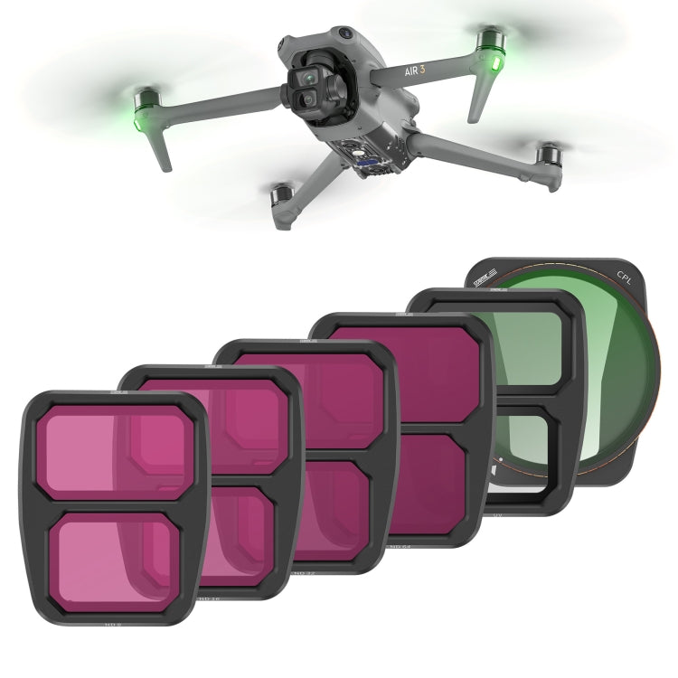 Filtro de lente para dron STARTRC, para DJI Air 3 UV, para DJI Air 3 4 en 1 ND8/16/32/64, para DJI Air 3 Star, para DJI Air 3 NIGHT, para DJI Air 3 6 en 1 ND8/16/32/64 UV CPL, para DJI Air 3 CPL