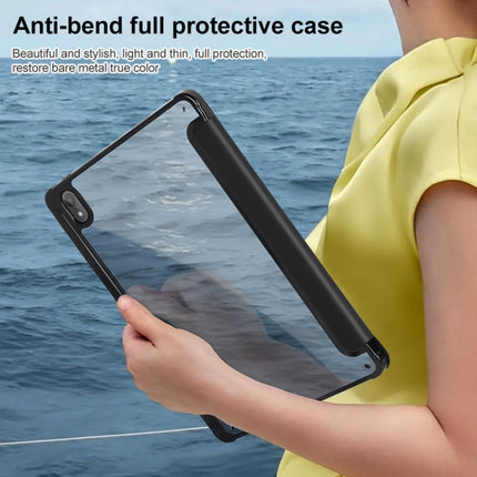3-Fold Clear Acrylic Leather Tablet Case, For Huawei MatePad Air 11.5 inch, For Huawei MatePad 11 2023
