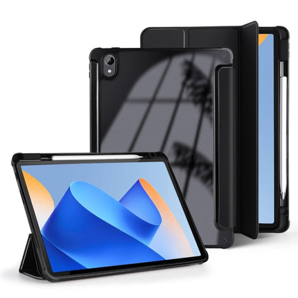 3-Fold Clear Acrylic Leather Tablet Case, For Huawei MatePad Air 11.5 inch, For Huawei MatePad 11 2023